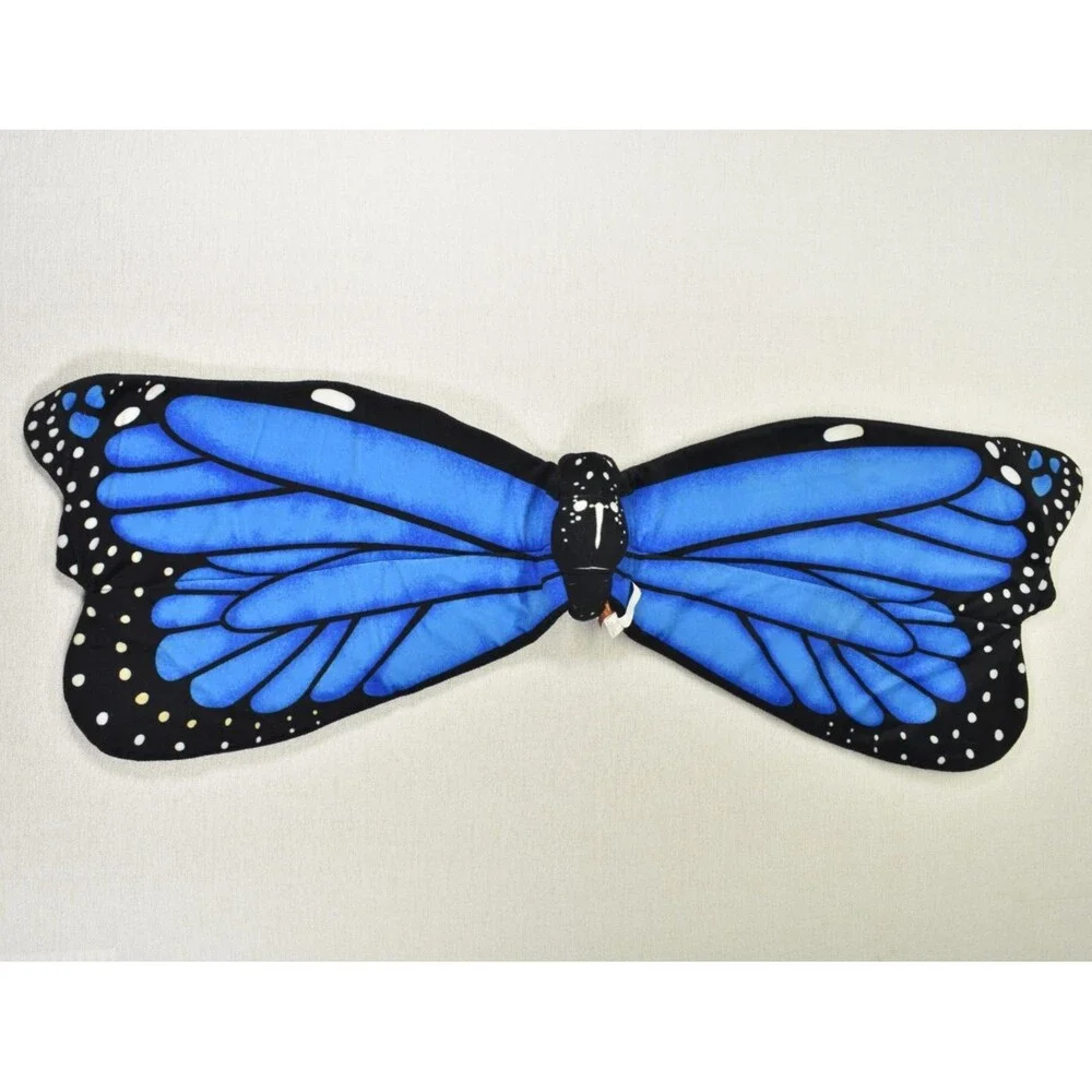 Adventure Planet Plush Blue Morpho Butterfly Wings Costume Wearable Kids Youth